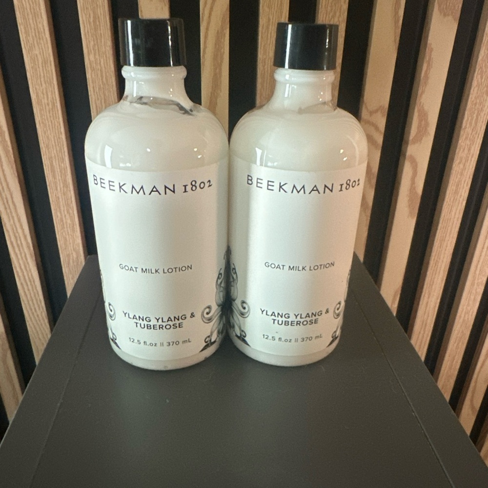 2 Beekman 1802 Goat Milk Lotion 12.5 fl oz   YLANG YLANG & TUBEROSE NO PUMP